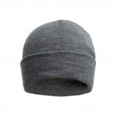 H702-G: Grey Acrylic Beanie Hat (0-12M)